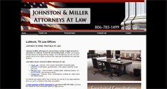 Desktop Screenshot of johnstonandmillerlaw.com